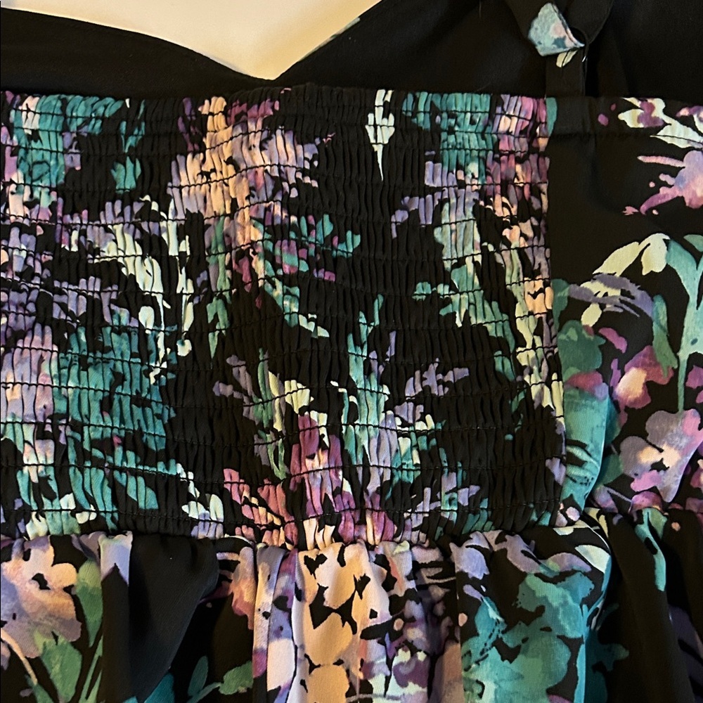 Torrid Multicolor Floral Camisole style Hi-Lo top - Picture 5 of 8